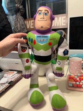 Buzz Lightyear Plush Toy - Green & White Space Ranger